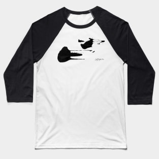 Accidental Zen (Black) Baseball T-Shirt